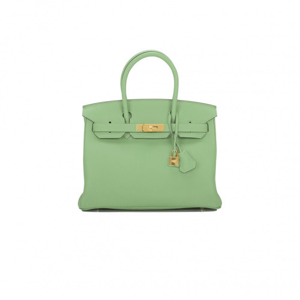 H**mes vert criquet togo birkin 30 gold hardware 265317 (30*22*16cm)